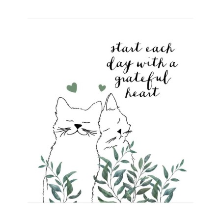 A set of napkins for setting the table "Paras of cats", rectangular, size 32x46 cm, 4 pcs-2