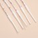 Candles for the cake "Serpentine. Klya", 10 pcs, white