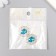 Decor for creativity Metal "Medallion Patal" Blue Crystal 2.6x2.4 cm