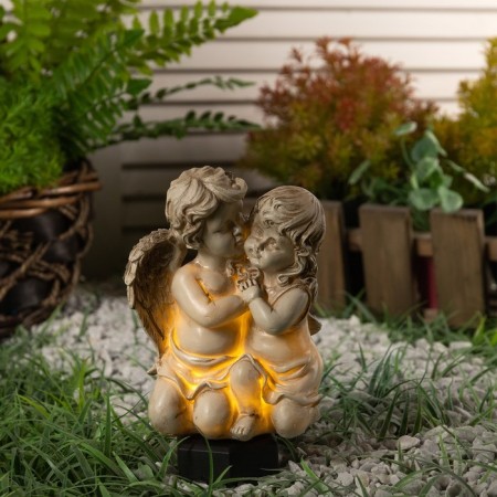 Garden lamp on the solar battery "Angels", 45 cm, 1 LED, glow warm white