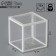 Gift PVC, packaging, “lines”, 5 x 5 x 5 cm