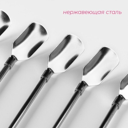 A set of spoon-pipe of bar shares, length 22 cm, 6 pcs-1