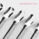 A set of spoon-pipe of bar shares, length 22 cm, 6 pcs
