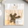 Decor Metal for creativity "House with a bird" under brass (E3917) 1.7x1.5 cm