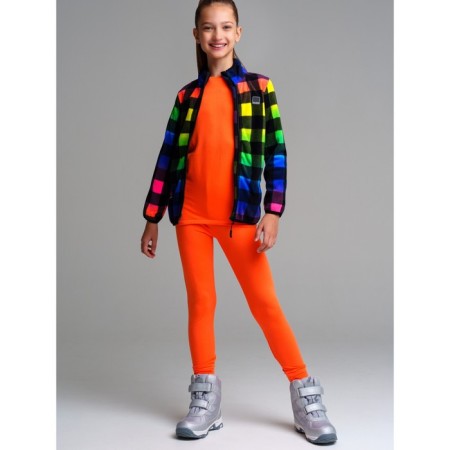 Thermal complex for girls: trousers, sweatshirt, height 128 cm-4