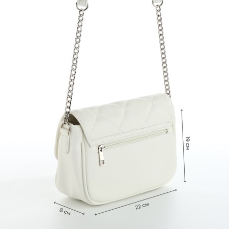 Women's bag with lightning, white color-1