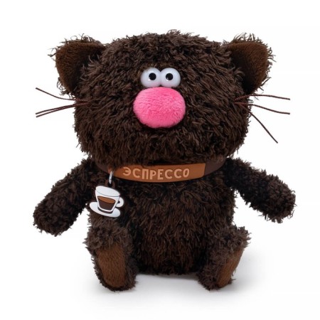 Soft toy "Cat Espresso", 12 cm