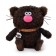 Soft toy "Cat Espresso", 12 cm