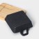 Cast iron pan “Night”, 18.5 × 12.5 × 5.2 cm, on a wooden stand