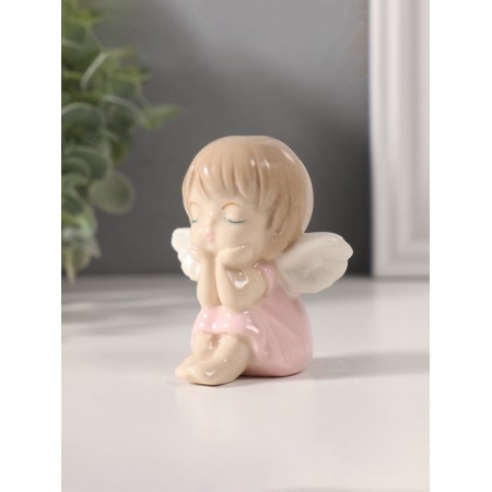Souvenir Ceramics "Angel soap in pink" 4.8x7x7 cm-3