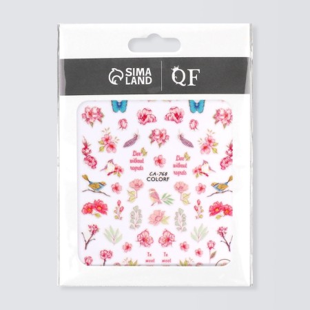 Nail stickers 10.2*8cm spring CA-768 Vygotokv substrate QF-2