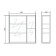 Jersey 80 Cabinet-mirror cabinet 15 cm x 80 cm x 70 cm