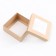 The box is folding, the lid is, with the window, craft, 12 x 12 x 5 cm