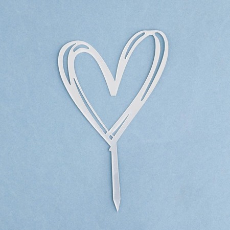 Topper "Heart", silver, give beautifully-2