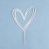Topper "Heart", silver, give beautifully