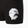 Panties men's boxers "eagle", black color, size 46