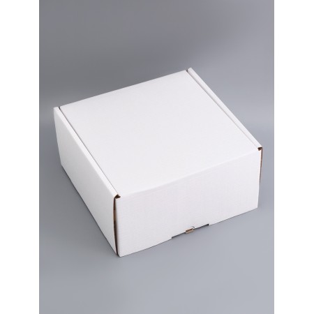Self -charged box, white, 28 x 27 x 9.5 cm-3