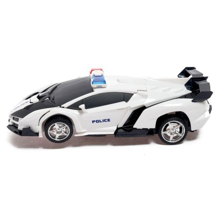 Robot radio -controlled "policeman", transforms, light and sound effects-5