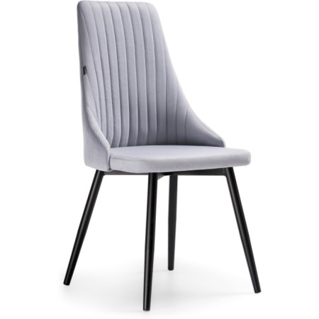 SHEET on the metal frame Narayan Velutto 49 metal/velor, black/gray 47x54x98 cm