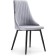 SHEET on the metal frame Narayan Velutto 49 metal/velor, black/gray 47x54x98 cm