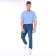 Male jeans, blue color, size 33 (48-50)