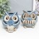 Ceramics candlestick for 1 candle "Blue Eliginum" mix 10x10x10 cm