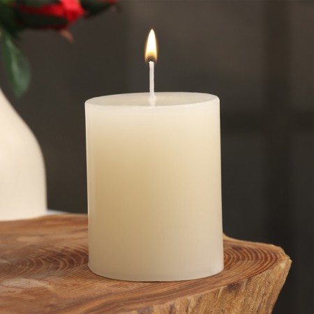 Candle-cylinder aromatic "jasmine", 6x7.5 cm
