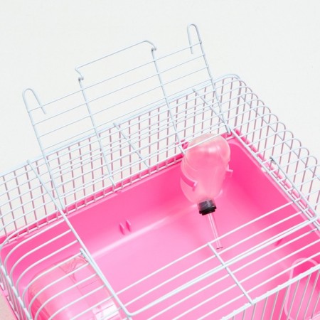 The cage for rodents "Pigzon", 27 x 21 x 17 cm, pink-3