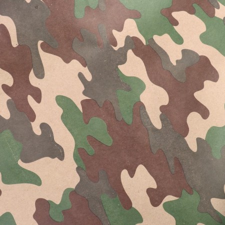 Paper packaging craft "Camouflage forest", 70 g/m², 0.7 x 10 m-1
