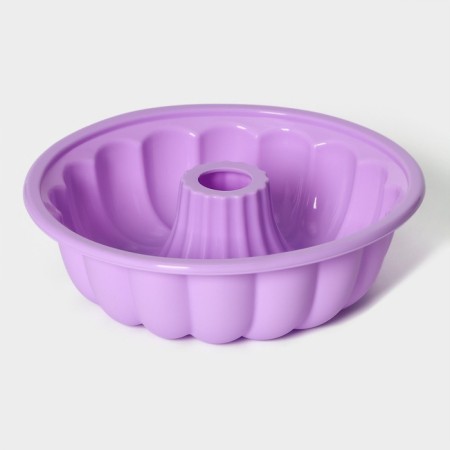 The form for baking the share "German cupcake. Curl ", silicone, d = 20 cm (inside d = 18.5 cm), lilac color-3
