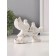 Souvenir ceramics "White pigeons on the arc" with gold 3x12x9 cm