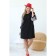 Female dress, size 56, black color