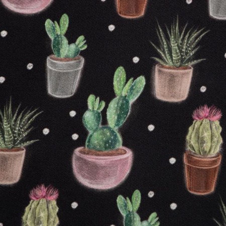 Apron Ethel Succulents 60x70cm, 100% cotton, sarzha 190 g/m2-2