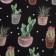 Apron Ethel Succulents 60x70cm, 100% cotton, sarzha 190 g/m2