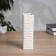 VAZ Coramics Table "Thiago" waves, 18x5.5 cm, white
