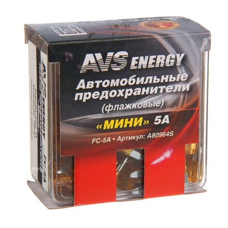 AVS FC-5A, "mini" fuses, 5 A, set 100 pcs-2