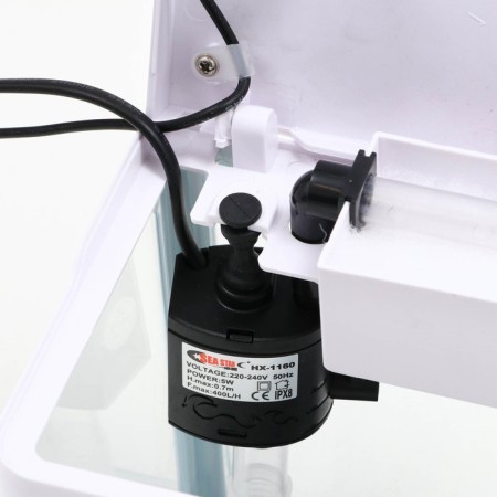 The Seastar HX-180F Aquarium includes: LED lamp, filter, 3.5 l, white-7