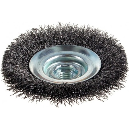 Brush for Ushm Zubble 35265-100_z02, "plate", twisted, steel, 0.3 mm, 100 mm x M14-1