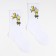 Socks "banana without peel", white color, size 36-40