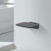 Shower seat Wasserkraft SS402, 350x330x50 mm, hinged, polypropylene, black