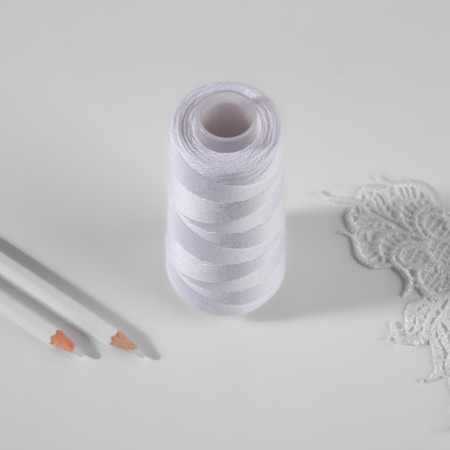 Threads 150ll, 500 m, white color No. 001-2