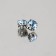Rhinestones are sewing “circle”, in the frame, d = 8 mm, 20 pcs, the color of the blue
