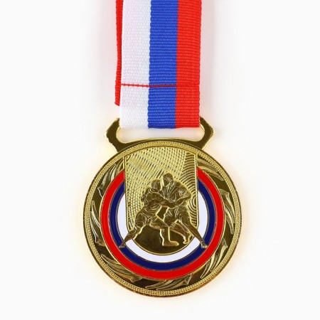 Thematic medal 195 "Struggle", gold, d = 5 cm-1