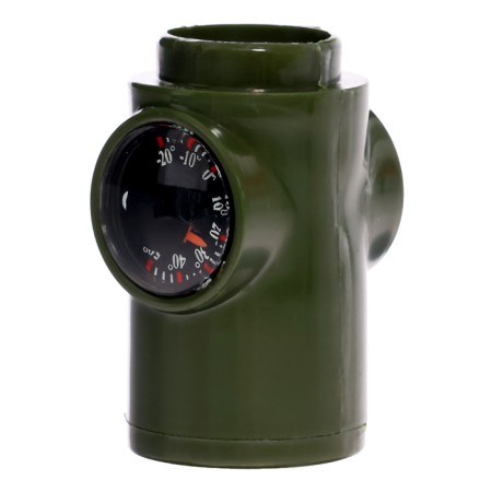 Set of the hero "Intelligence", 6 in 1: whistle, compass, flashlight, thermometer, mirror, lupa-13
