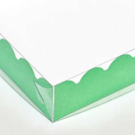 PVC cookie box, mint, 12 x 12 x 3 cm-2