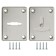 Decorative lining Fuaro ESC081/082-SN-3, on a leaf lock, matte chromium, 2 pcs.