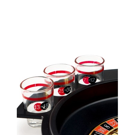 Alcohol game for the company "Drunk roulette" D-30 cm, 6 piles-1
