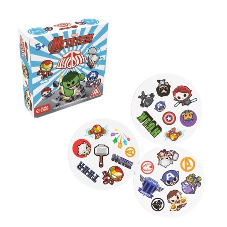 Card game to the speed and reaction "Dubbl", 55 cards, 5+, Avengers