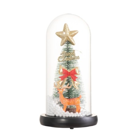 Lamp Sales "Christmas tree with a bow" 1.5W, LED, 3XAAA, black USB 11x11x21cm-7