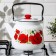 Maki kettle, 3.5 l, enameled cover, induction, white color